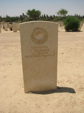 Thomas Delamere's grave