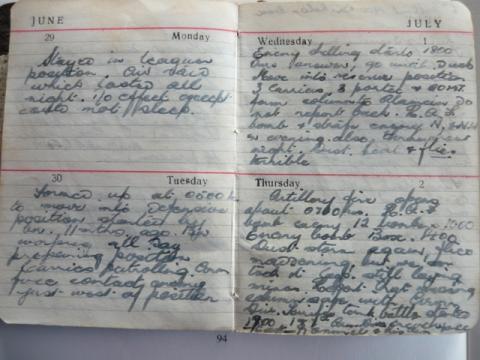  E V Hayward personal diary 1942-minqar qaim..