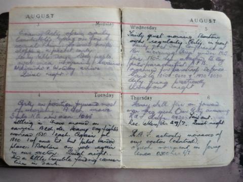 E V Hayward personal diary 1942