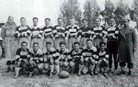 Battalion rugby team, 1943