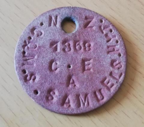 Harry Samuel's ID tag