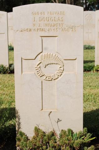 Joseph Douglas' grave