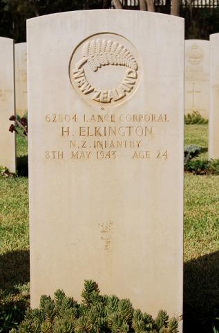 Herbert Elkington's grave