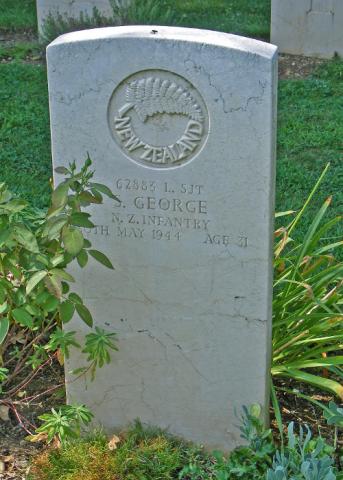 Sonny George's grave