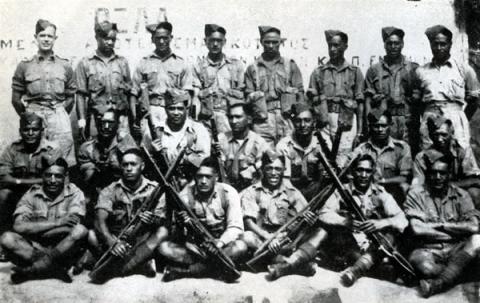 Part of Battalion HQ at Katerini, Greece