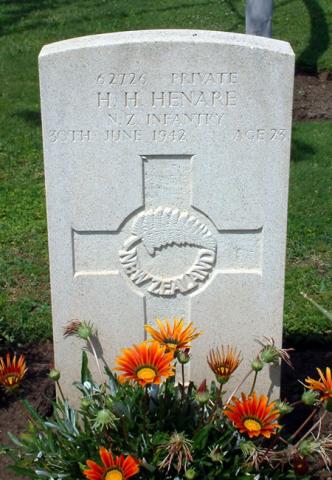 Hone Hamiora Henare's grave