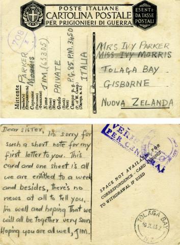 Kawai Morris writes to his sister