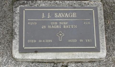 Private J J [Jack] SAVAGE 810610