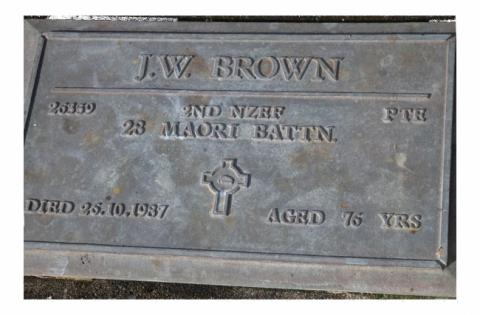 Jack Brown's grave