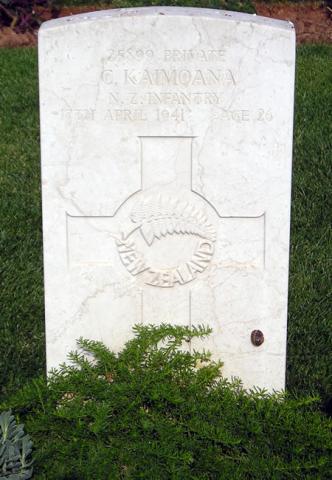 Charlie Kaimoana's grave