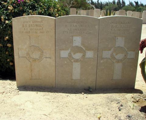 Hori Harawira's grave
