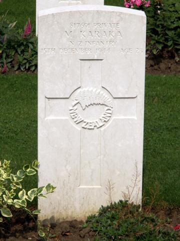 Mickey Karaka's grave