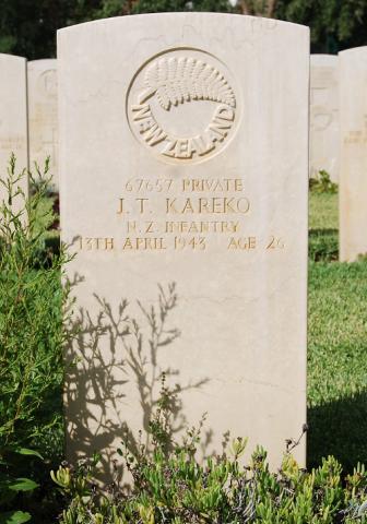 Jack Kareko's grave