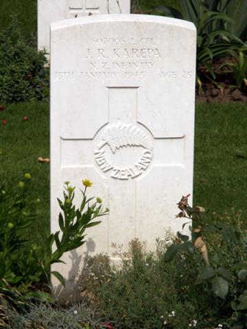 John Ruawai Karepa's grave