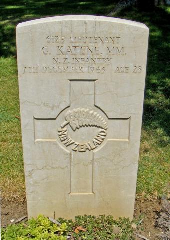 George Katene's grave