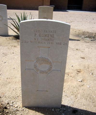 Phillip Komene's grave