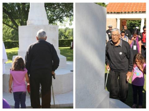 Laying the wreath, Forli