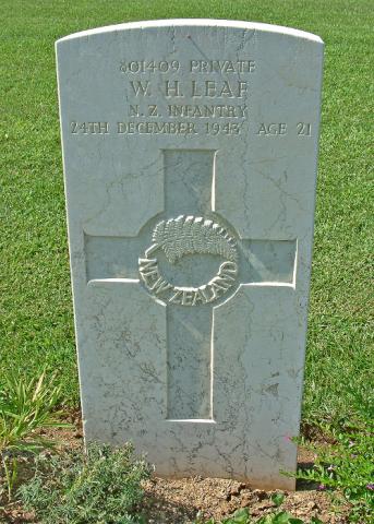 William Henry Leaf's grave