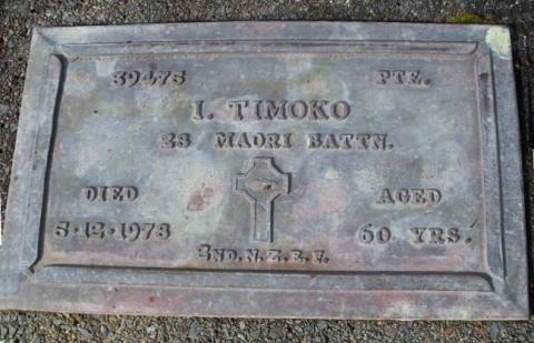 Isaac Timoko's grave