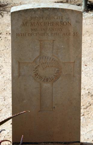 Marino Macpherson's grave