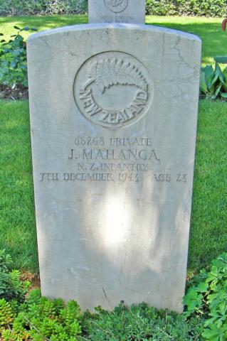 Joe Mahanga's grave