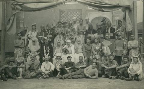 A group of POWs, possibly from Stalag XVIII-A