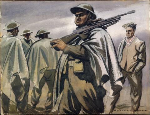  28 Maori Battalion Sergeant with Bren gun