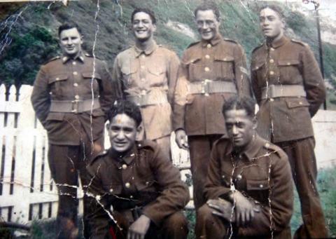 Five 28th Battalion boys from Matata