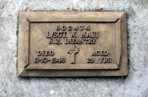William Maui's grave