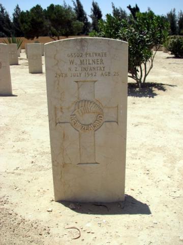 Wallace Milner's grave