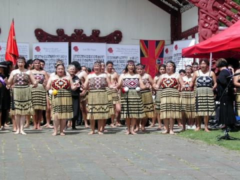 Pōwhiri at launch of Nga Tama Toa, 2008