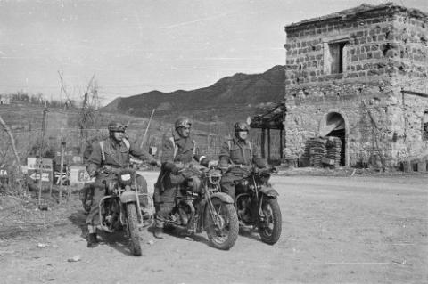 Motorcycle Dispatch Riders from the 28th Māori Battalion