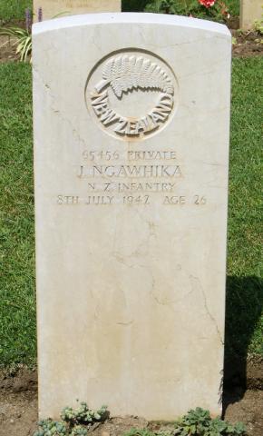 Joe Ngawhika's grave