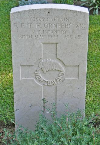Captain Peter Ornberg's grave