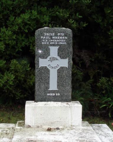 Paul Waenga's grave