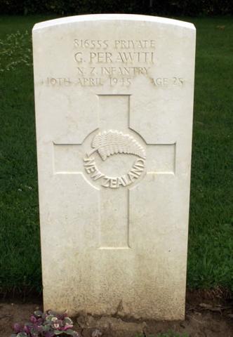 George Perawiti's grave