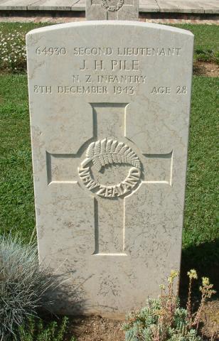 John Hall Pile's grave