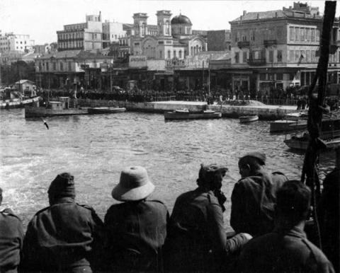 Arrival at Piraeus, Greece, 1941