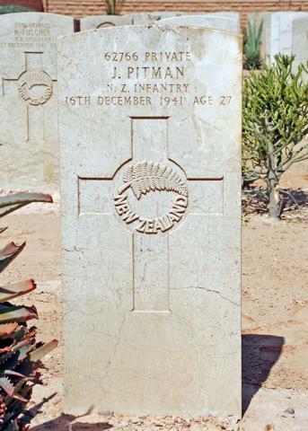 John Pitman's grave