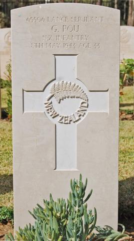 George Pou's grave