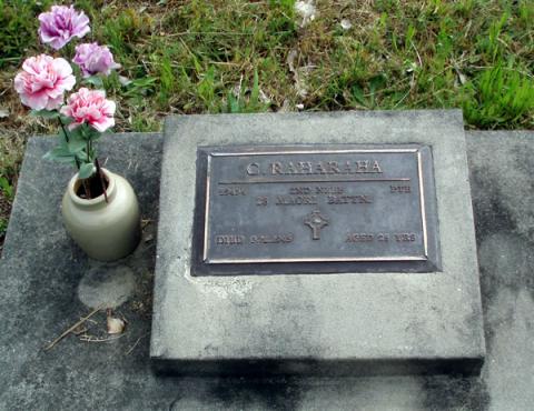 Charles Raharaha's grave