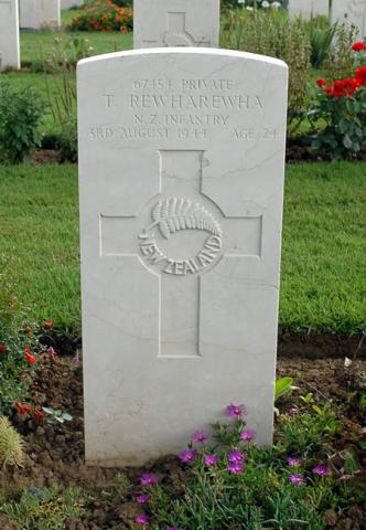 Tau Rewharewha's grave