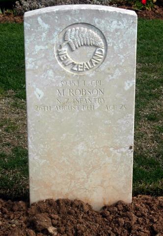 Monte Robson's grave