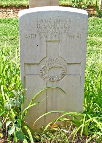 Rossie Samuels' grave