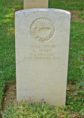 George Simon's grave
