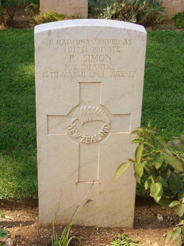 Peter Simon's grave