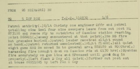 Situation report: 10 Feb 1944