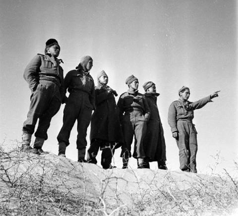 Surveying the Tripoli road 