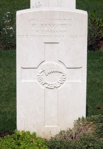 Reihana Tangoiro's grave
