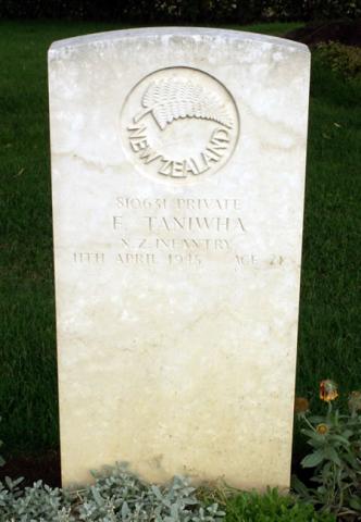 Francis Taniwha's grave